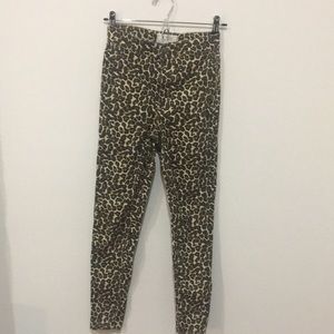 Free People We the Free leopard high rise pants 25